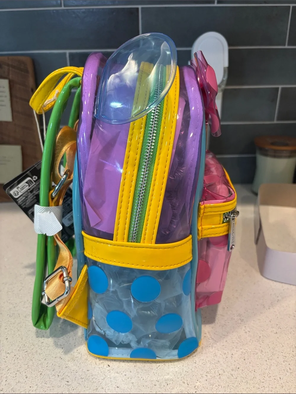 Clear Loungefly Minnie Bow Mini Backpack NWT